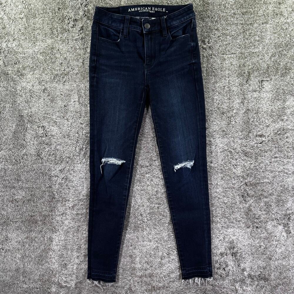 American Eagle Hi-Rise Jeggings Denim Jeans Women's 00 Short